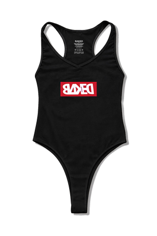 BAKED mini Logo Bodysuit | Black